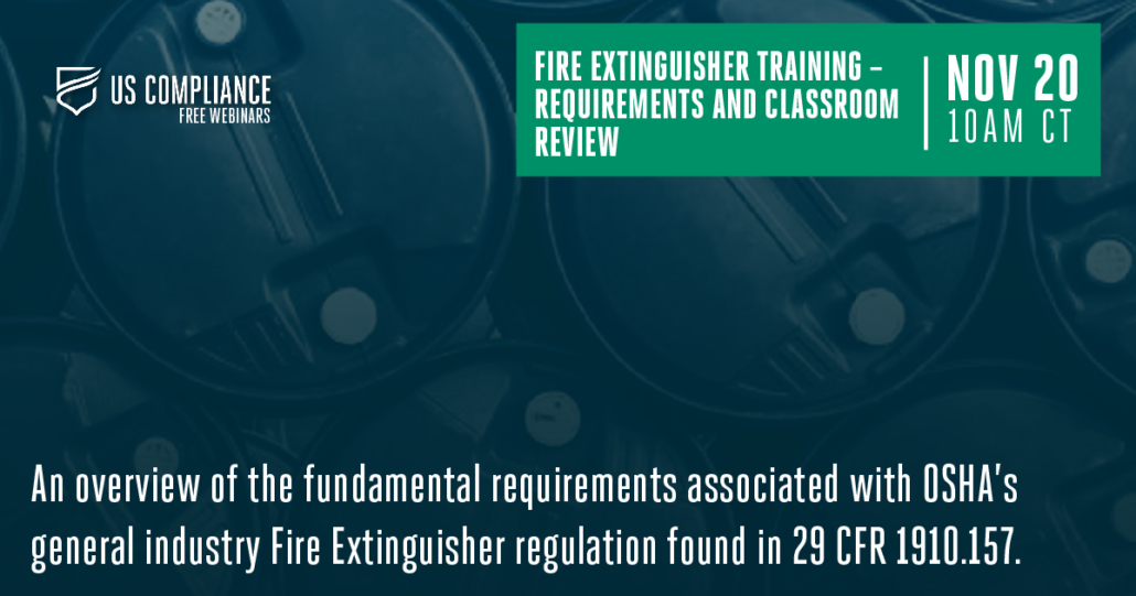 Fire Extinguisher Training Requirements and Classroom Review